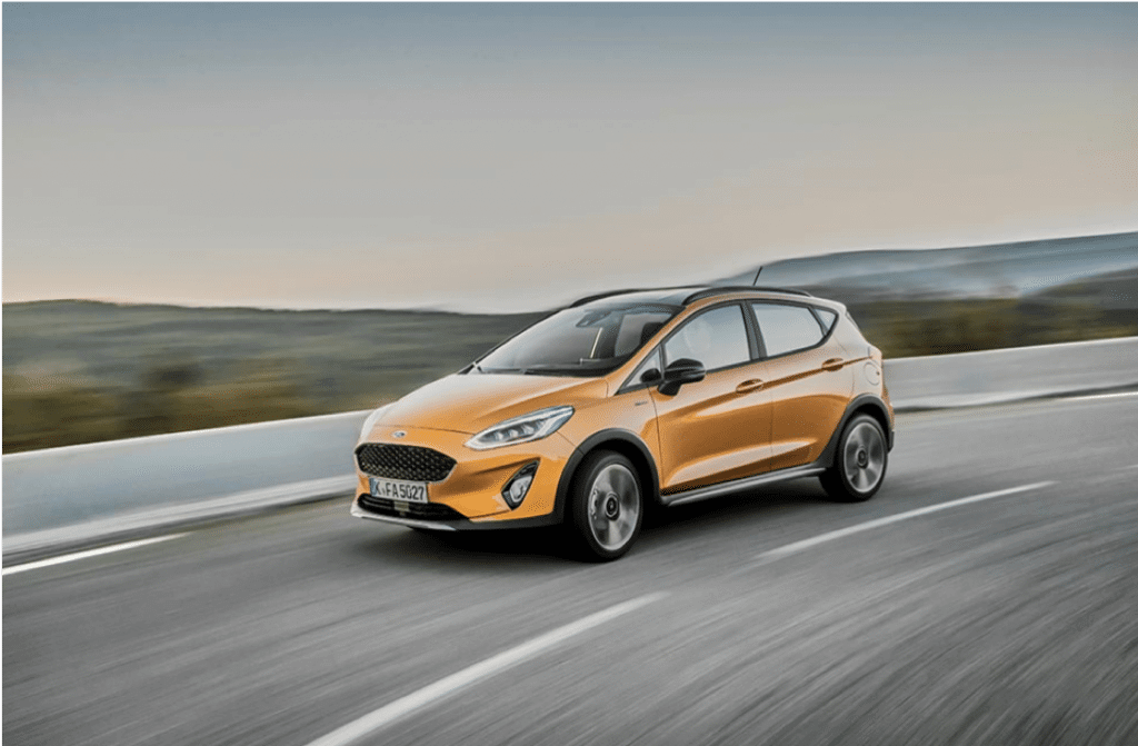 Gold Ford Fiesta