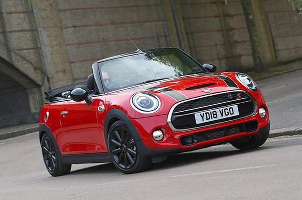 Red convertible mini