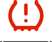 Tyre pressure warning dashboard symbol